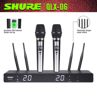 Jual mic wireless original QLX D6 mic wireless mic karaoke wireless