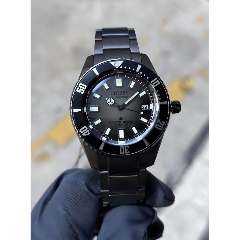 Jual Citizen Promaster Fujitsubo Stealth Black Case Automatic Diver's ...