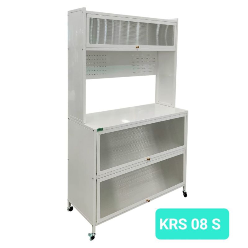 Jual Lemari Rak Dapur Kitchen Set Plat Besi K08S | Shopee Indonesia