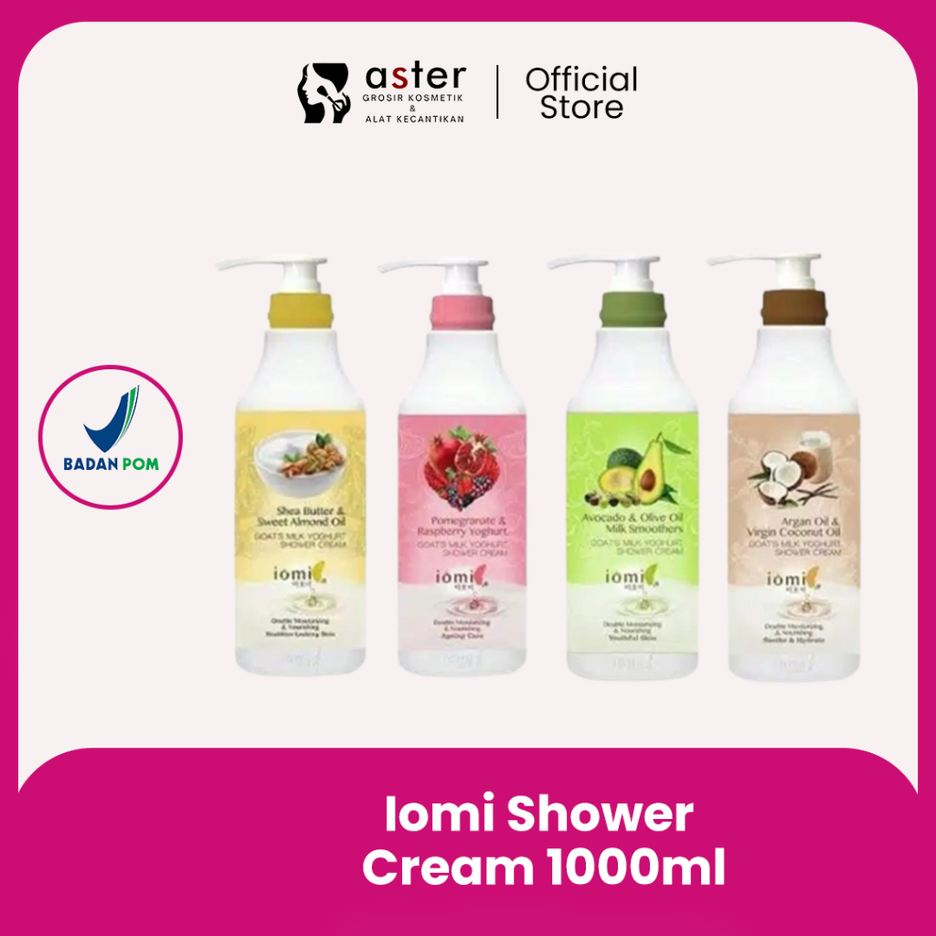 Jual Aster Kosmetik - Iomi Shower Cream 1000ml | Shopee Indonesia