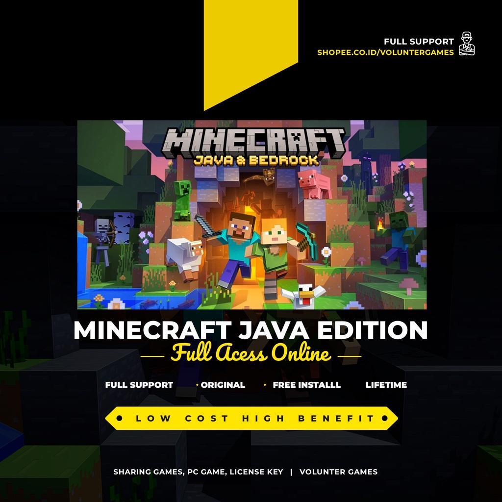 Jual MINECRAFT JAVA & BEDROCK EDITION PC Original ONLINE FULL ACCESS ...