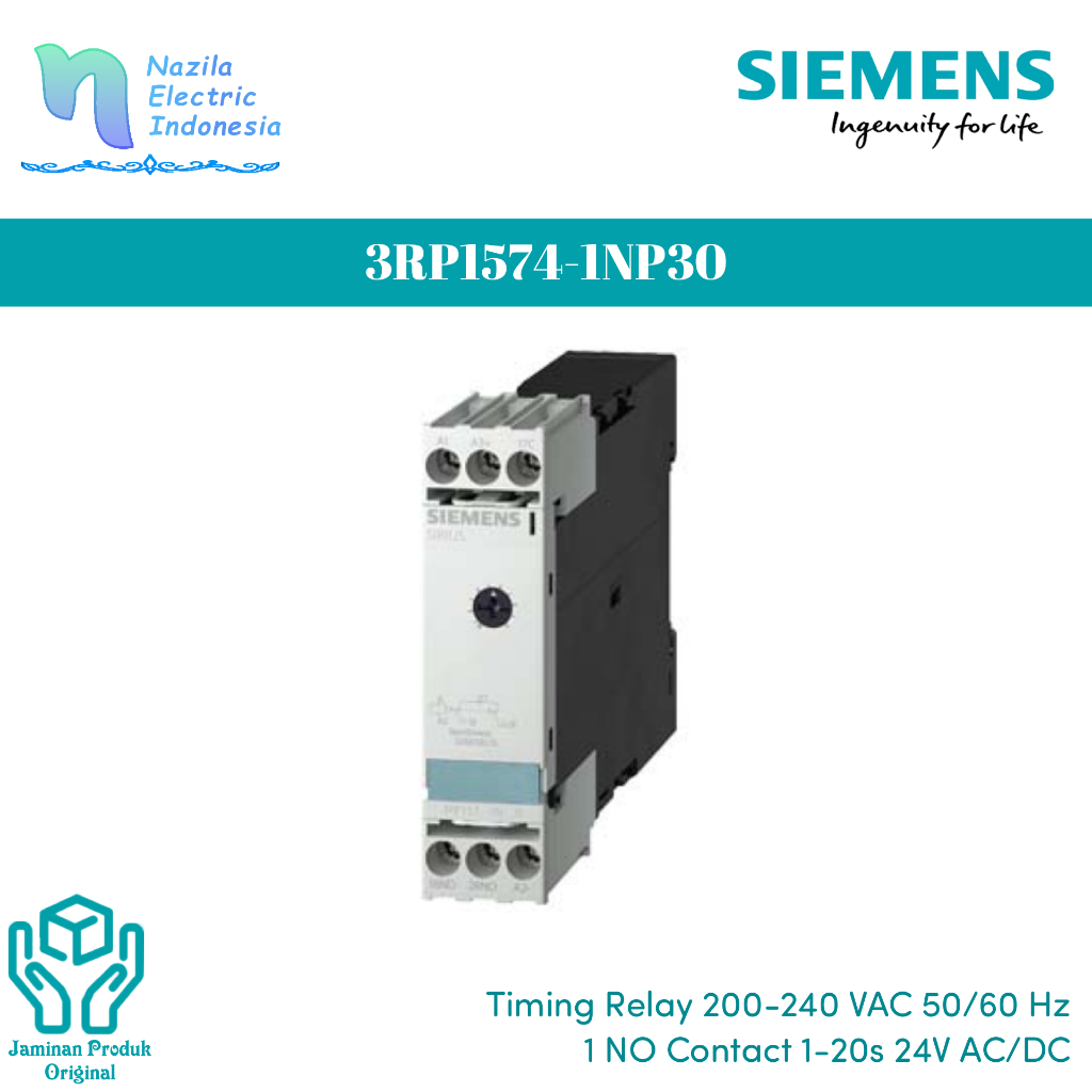 Jual Siemens 3RP 1574 / 3RP1574-1NP30 Timing Relays 220V | Shopee Indonesia