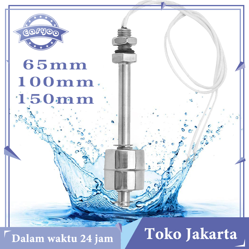 Jual Stainless Steel Horizontal Float Switch Tank Liquid Water Sensor ...