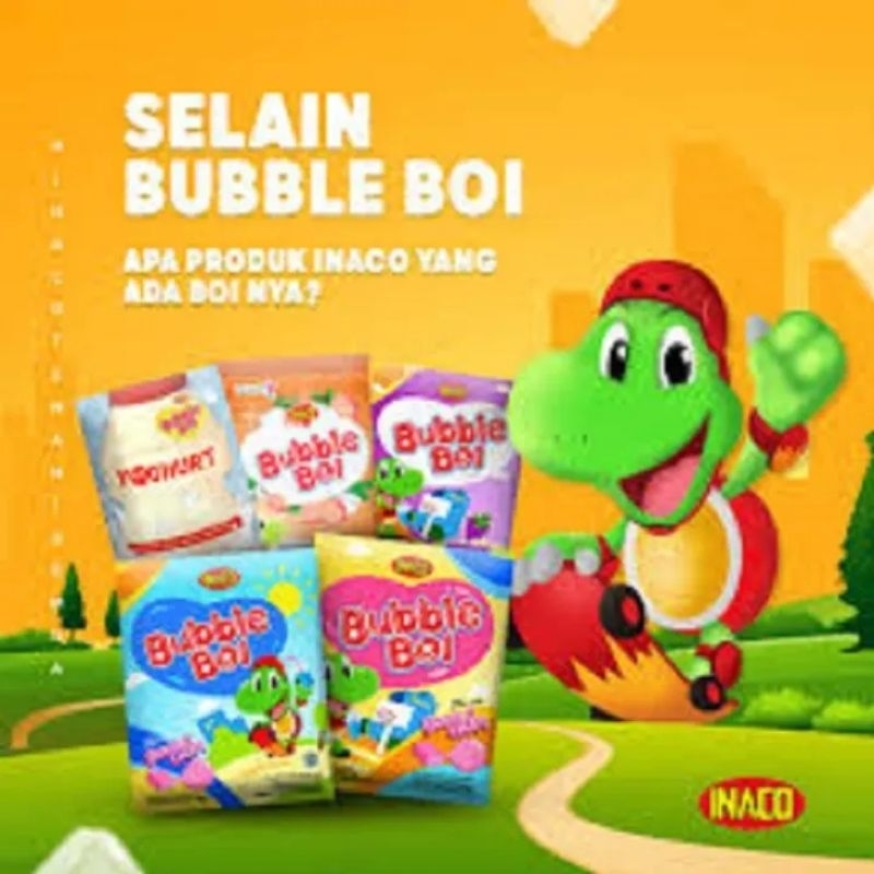 Jual Inaco Bubble Boi Jelly Nata de Coco Sari Kelapa 10Sachet 40 Gram ...