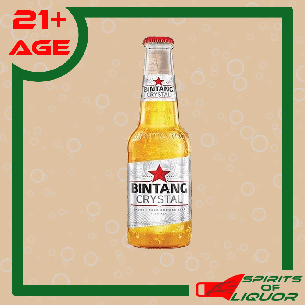 Jual Bir Bintang Crystal Pint Jumbo 550ml (1 dus isi 12 botol) | Shopee ...