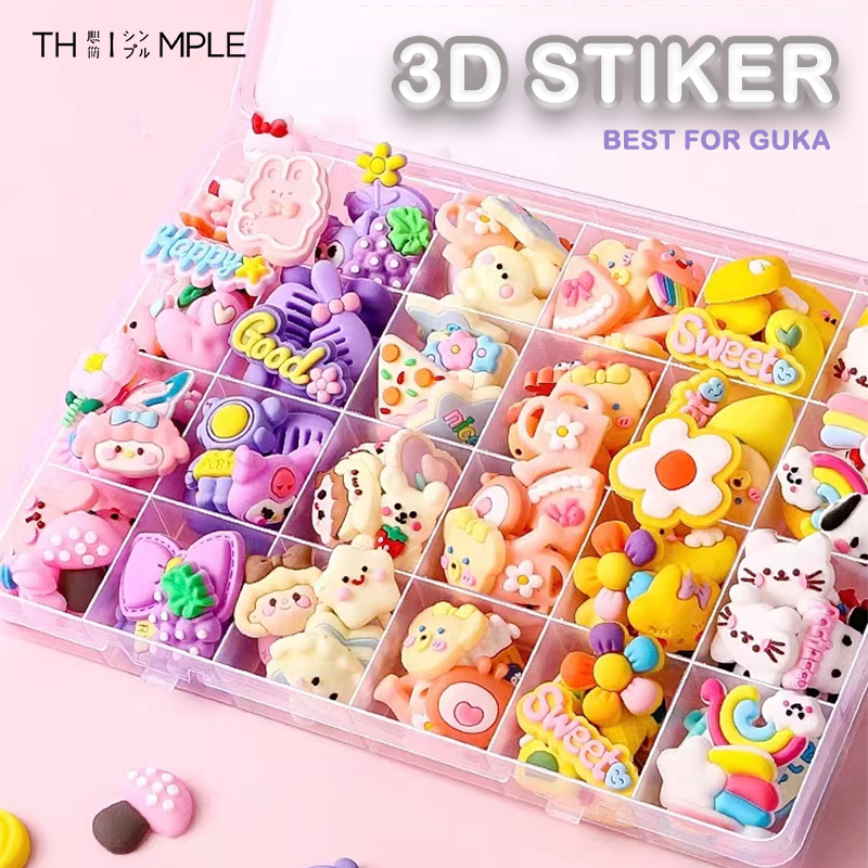 Jual Guka sticker/3D Sticcker Botol Minum Viral Karakter / Sticker 3D ...