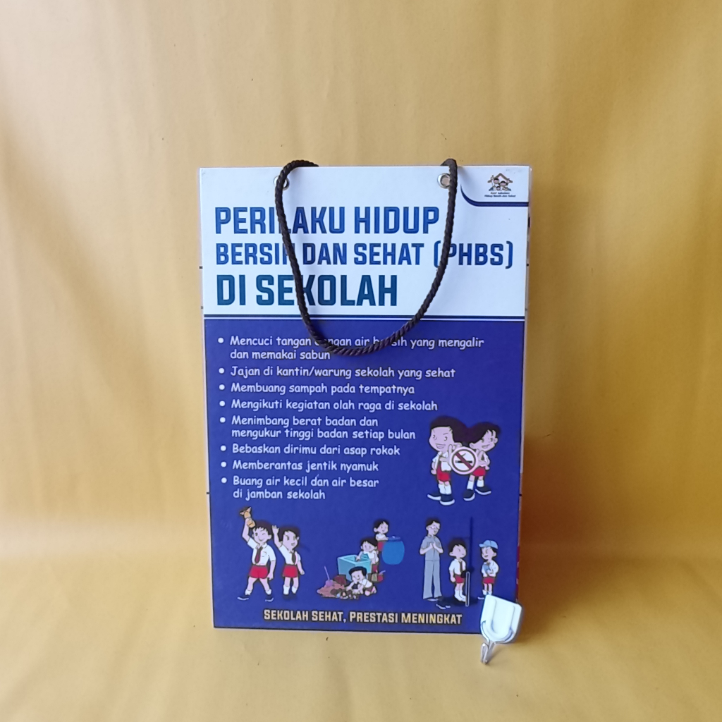 Jual Poster Gantung Hard Poster Phbs Di Sekolah Poster Kesehatan Poster Sekolah Perilaku 8344