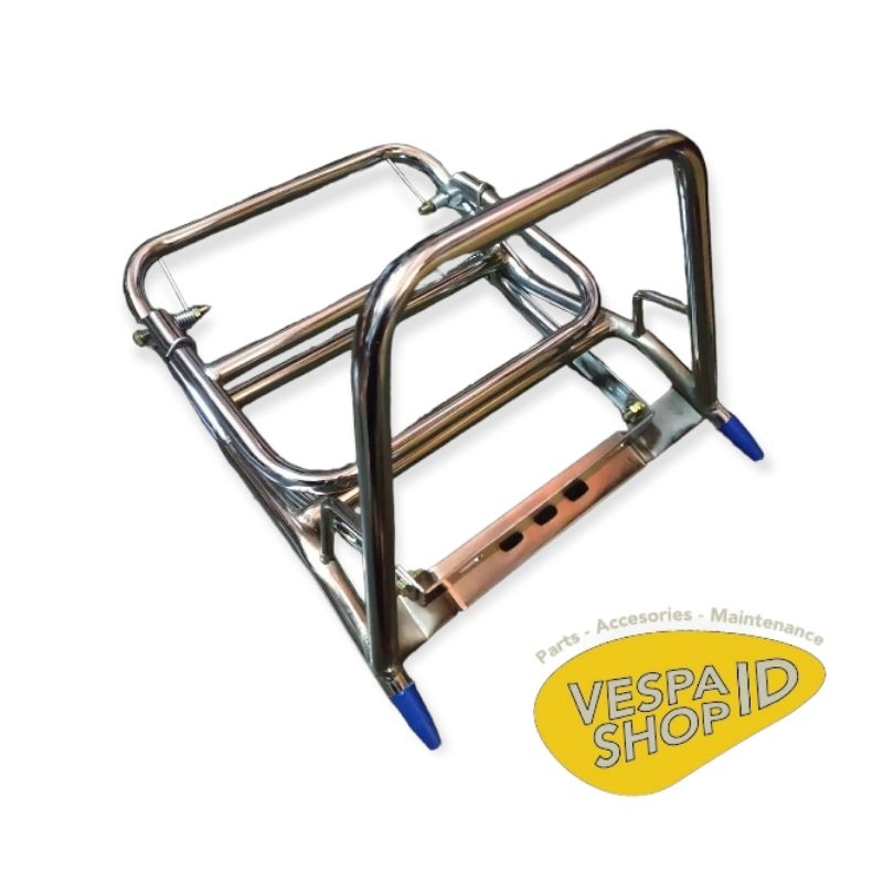 Jual Backrack Madrid Vespa Super Sprint PX PS Strada VBB Chrome dan ...