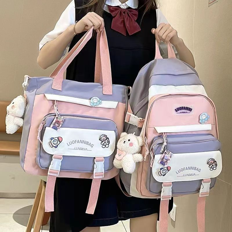 Jual E6785 TAS RANSEL WANITA 2IN1 TAS RANSEL IMPORT MURAH REALPIC TAS
