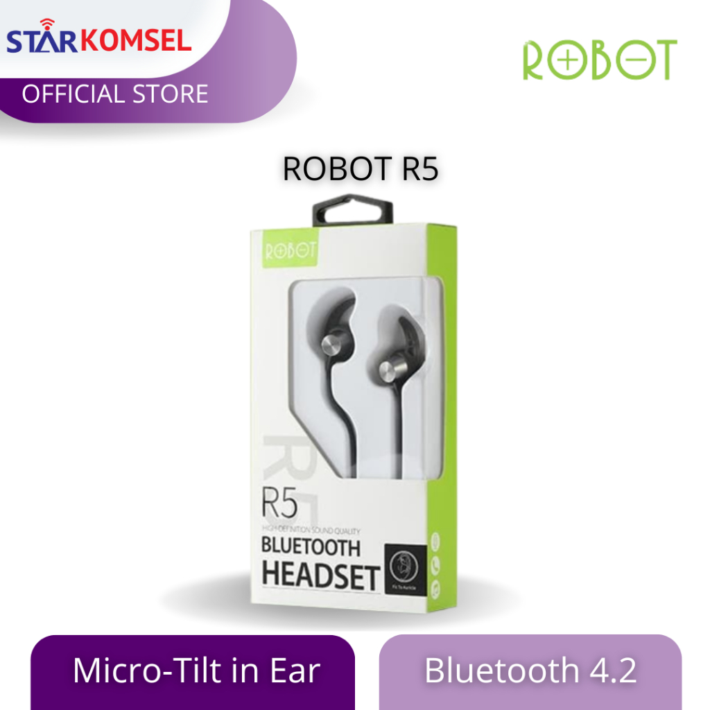 Robot r5 bluetooth headset hot sale