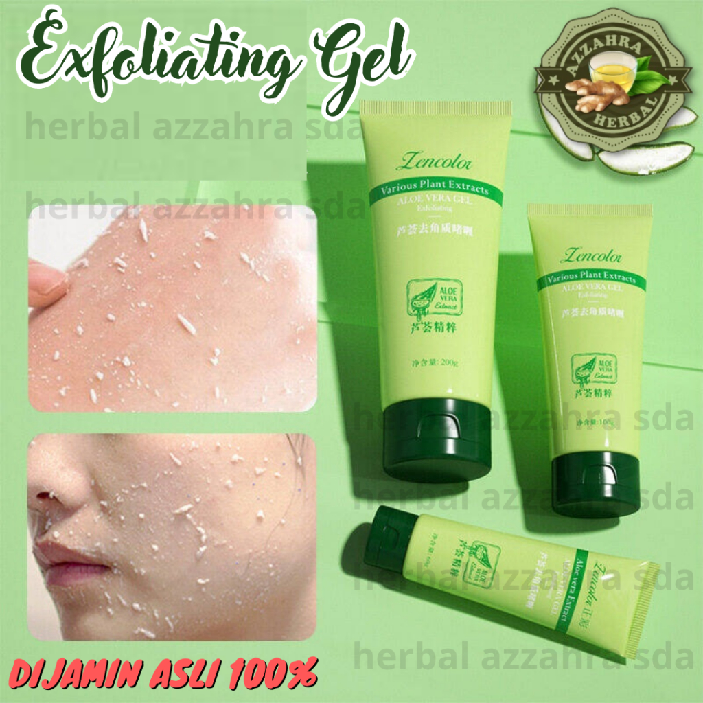Jual ALOE VERA EXFOLIATING GEL EXTRACT Perontok Daki Face Peel Scrub