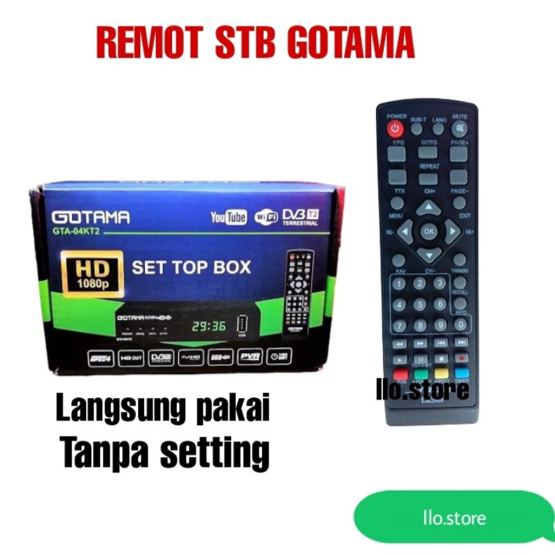 Jual REMOT STB GOTAMA SET TOP BOX GOTAMA | Shopee Indonesia