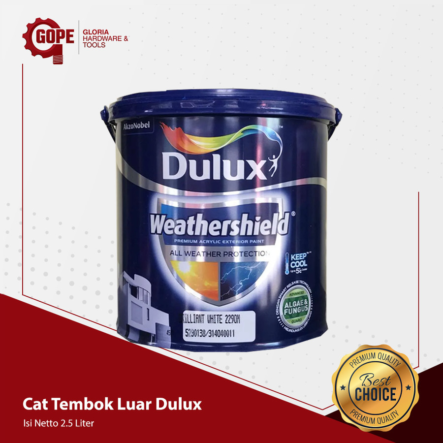 Jual Cat Tembok Dinding Luar Dulux Weathershield Exterior Kemasan Galon