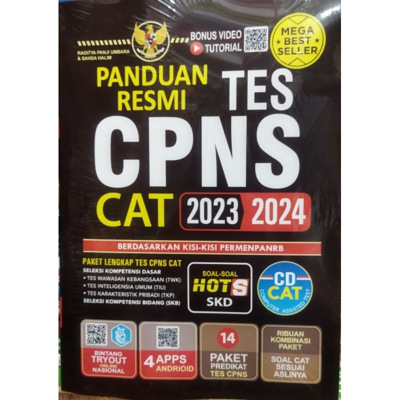 Jual Buku Panduan Resmi Tes Cpns Cat 2023 2024 Cd Shopee Indonesia