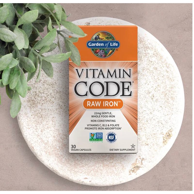 Jual GARDEN OF LIFE RAW IRON ISI 30 CAPSULES GARDEN OF LIFE VITAMIM