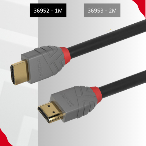 Kabel HDMI LINDY 1m 2m 10K 8K 120Hz HDR Ultra High Speed Cable 48Gbps  PS4/PS5 EARC Certified 36952 36953