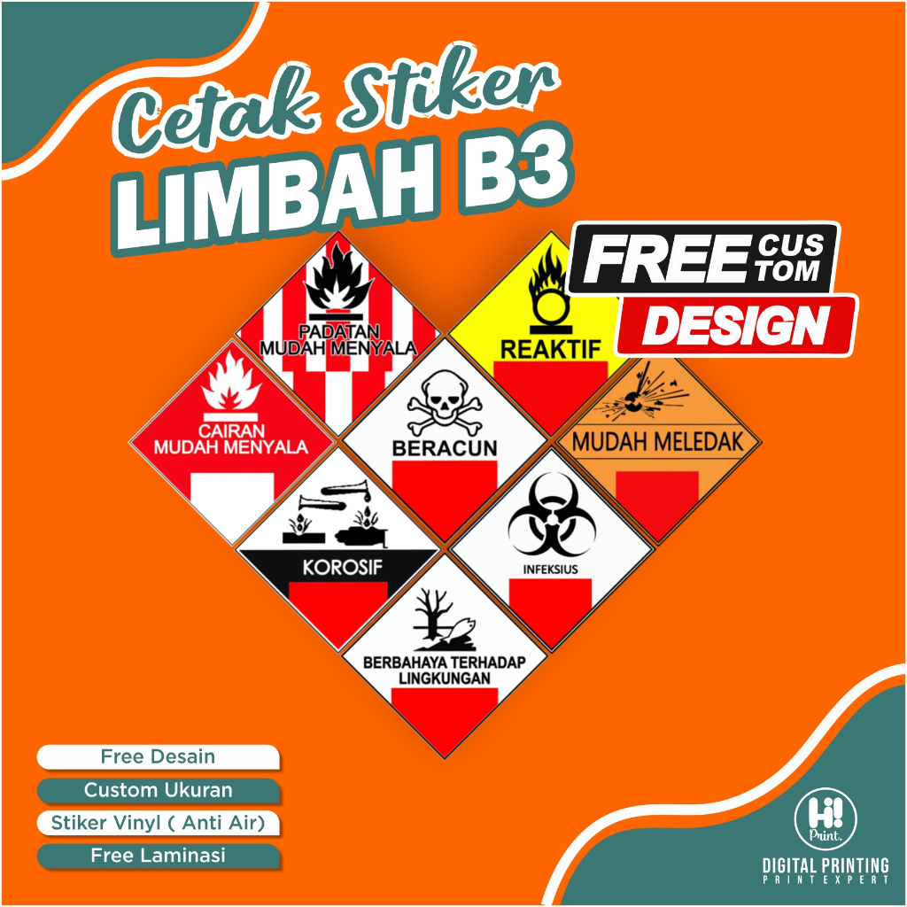 Jual Stiker Limbah B3,Stiker Simbol Berbahaya | Shopee Indonesia