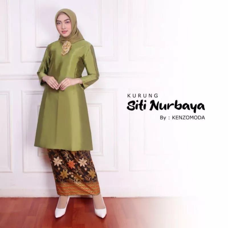 Jual SET KEBAYA POLOS SITI NURBAYA / KEBAYA TAFETA /KEBAYA KURUNG ...