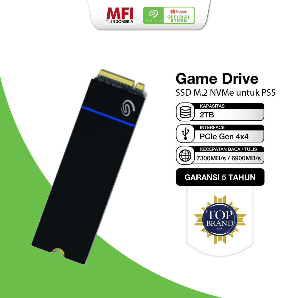 Seagate Game Drive PS5 SSD 2TB NVMe 2280 Gen