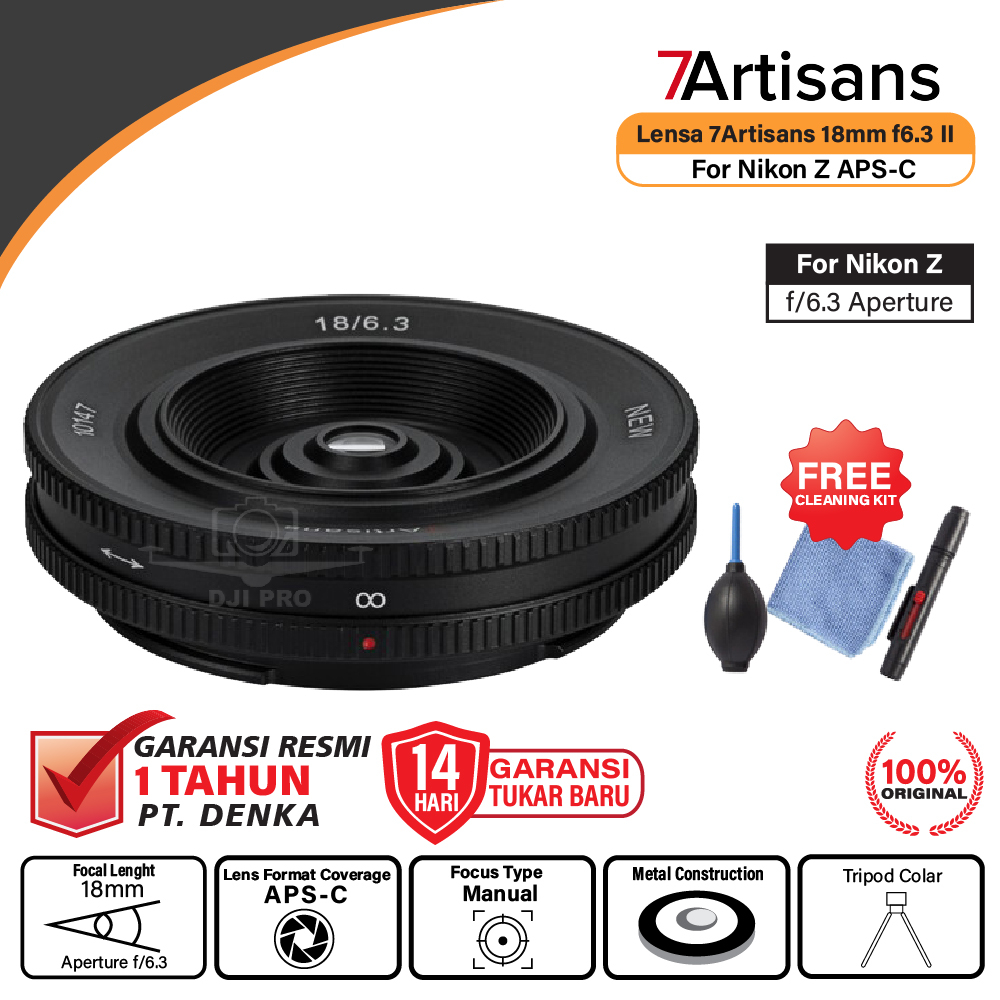 Jual 7Artisans 18mm f6.3 II Nikon Z APSC 7Artisan 18 mm f/6.3 Nikon Z Resmi Shopee Indonesia