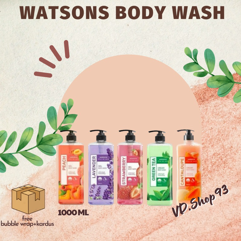 Jual WATSONS BODY WASH 1000ML | Shopee Indonesia