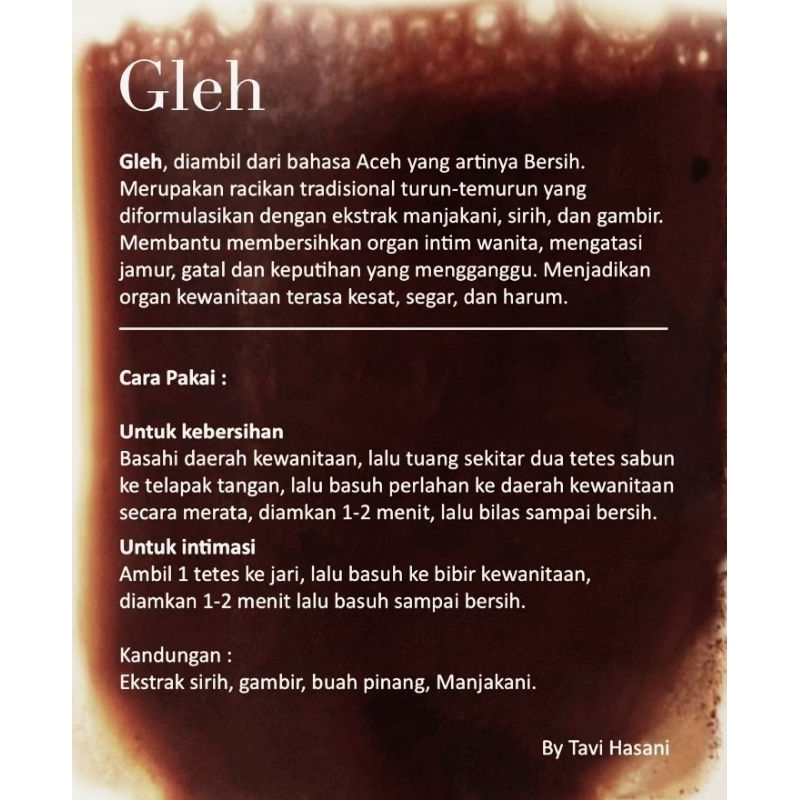 Jual GLEH feminine wash 50ml | Shopee Indonesia