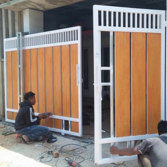 Jual Pagar Rumah Minimalis grc serat kayu Shopee Indonesia