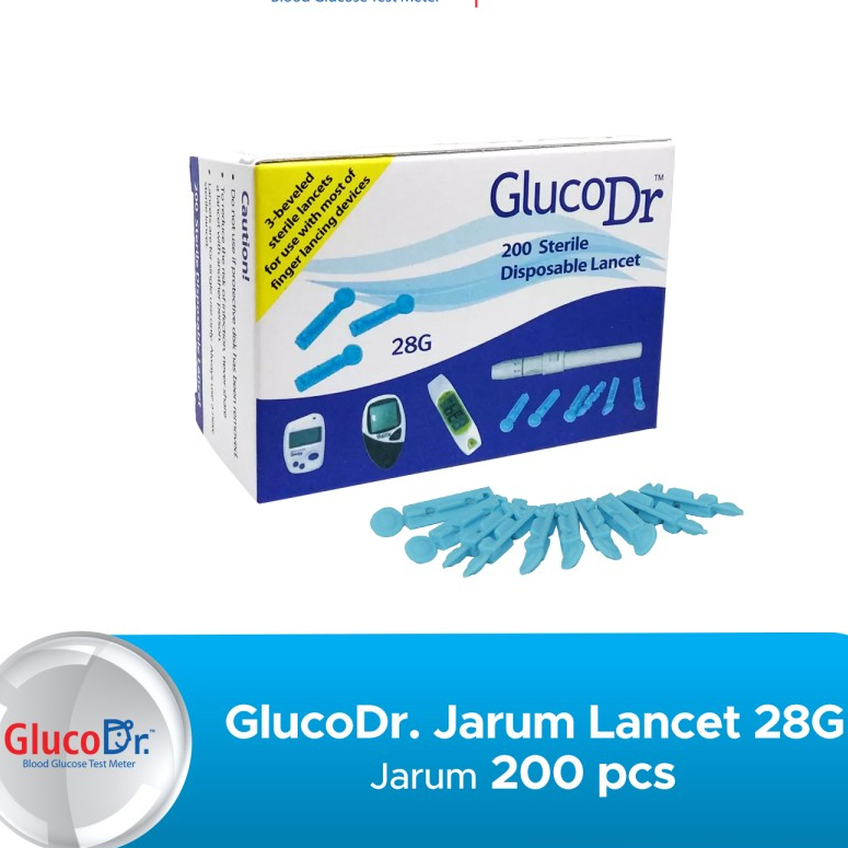 Jual Blood Lancet 28G Glucodr Lancet Easy Touch Lancet GlucoDr Jarum