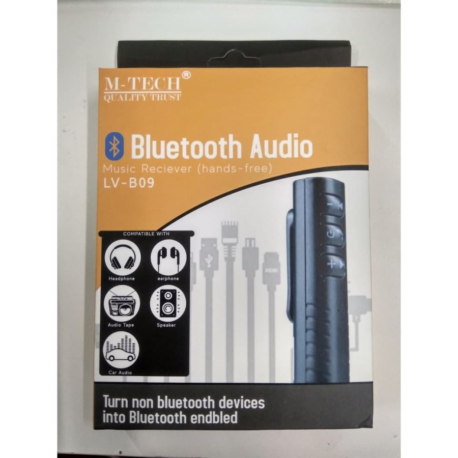 Jual Bluetooth Receiver Mtech M Tech Lv B Audio Metal Double Jack