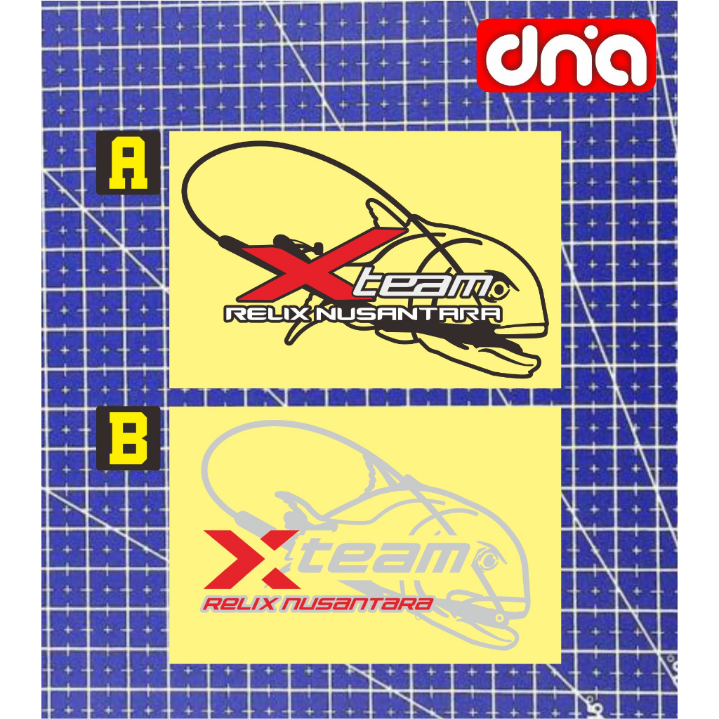 Jual cutting sticker X team relix nusantara | Shopee Indonesia
