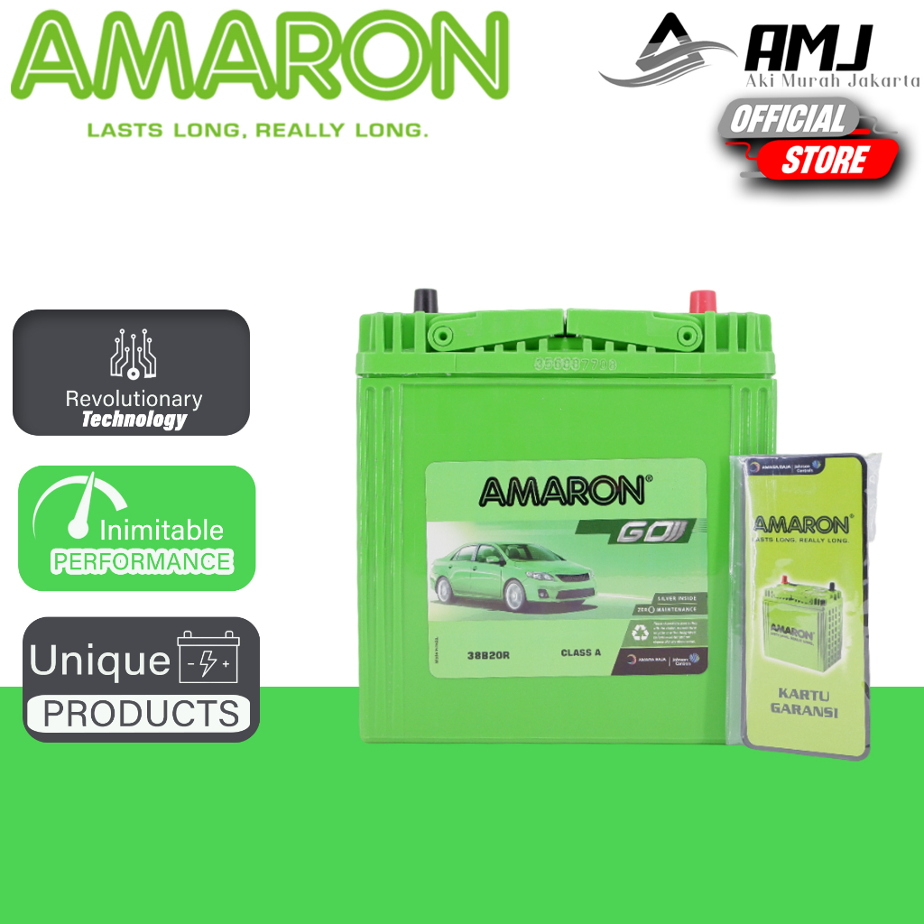 Jual Aki Mobil Toyota Rush NS40Z / 38B20R Amaron GO Aki Kering 12v