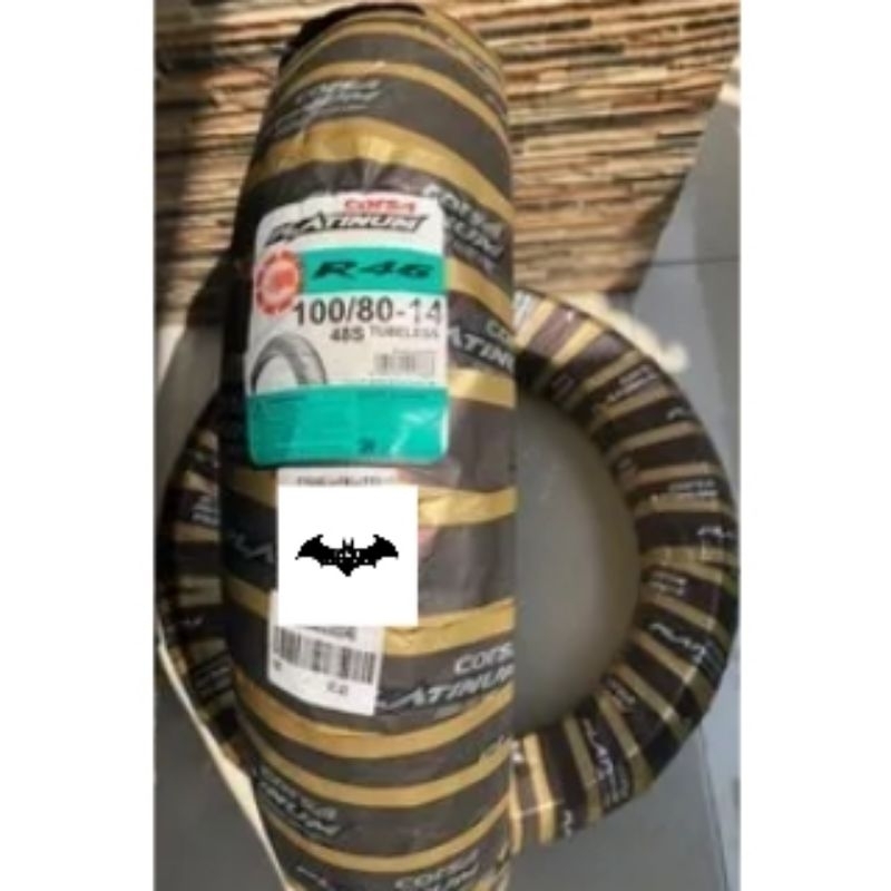 Jual Ban Corsa Tubeless R46 ukuran 100/80-14 (softcompound) | Shopee ...