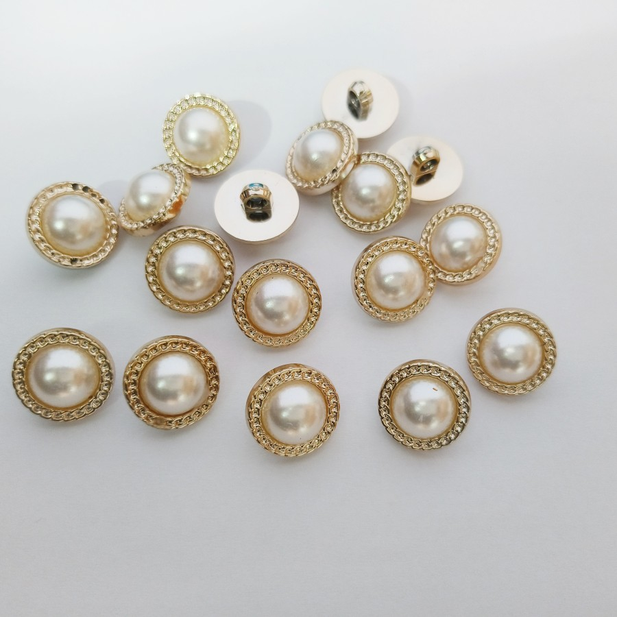 Jual 12 PCS KANCING JAMUR TIMBUL LIST RANTAI 21 MM 2,1 CM | Shopee ...