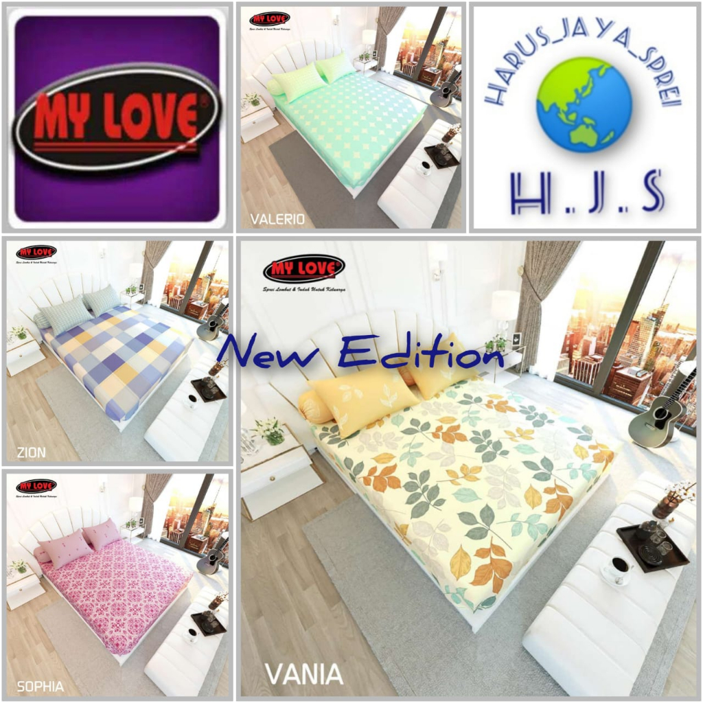 Jual Sprei All New My Love Uk 180x200 Dan 160x200 Tinggi 30 Edisi ...