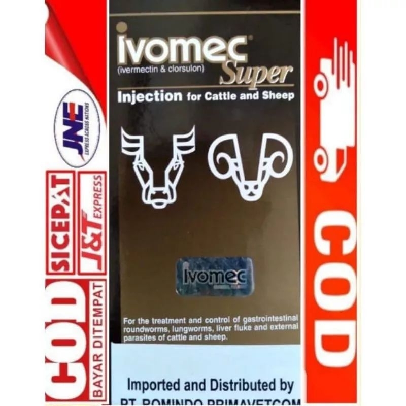 Jual 43 ivomec super injection 50ml_anthelment_anti_ektoparasit ...