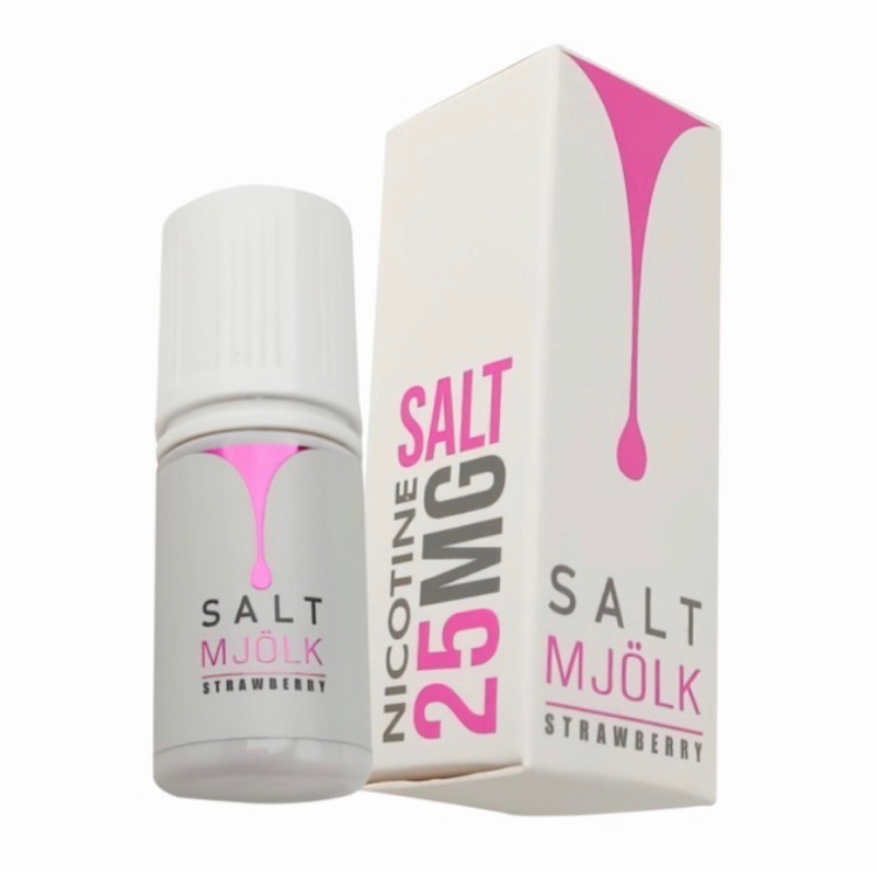 Jual Salt Mjolk Latt V Strawberry Milk Ml Salt Nic Shopee Indonesia