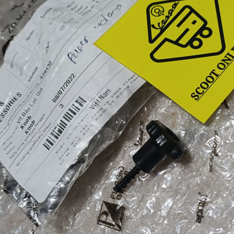 Jual Baut Knop Box Filter Udara Vespa Matic 2V 3V IGET Original ...