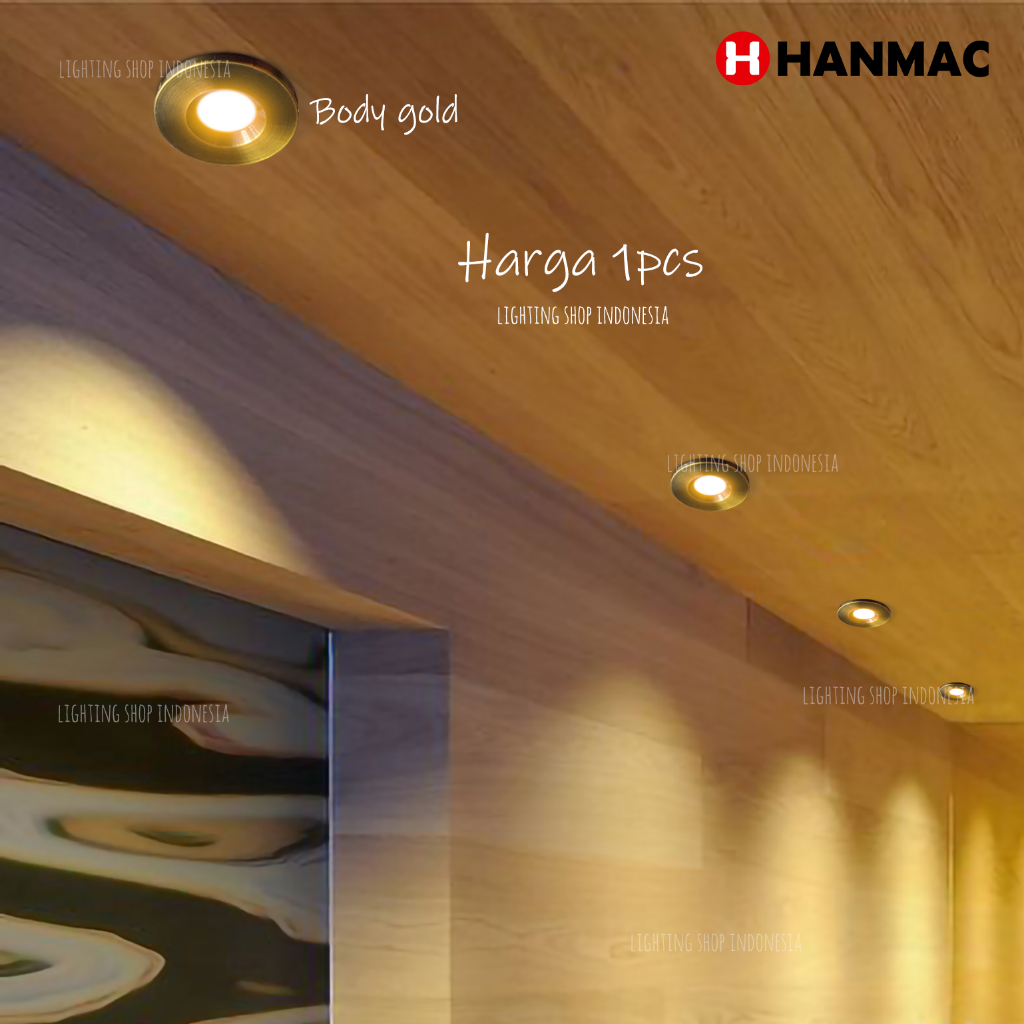 Jual H39 Lampu downlight led mini 3w spot light sorot lebar hias plafon ...