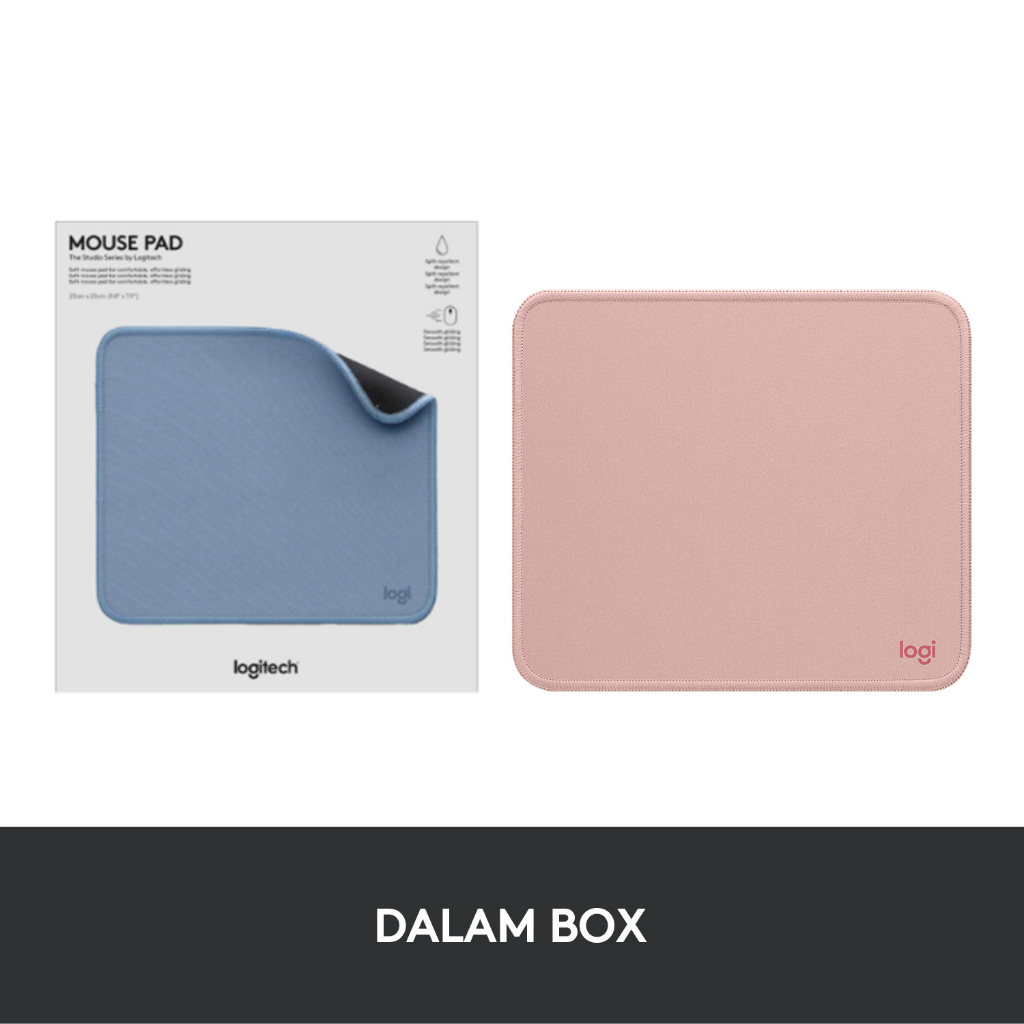 Logitech Mouse Pad Studio Series Alas Polos, Anti-Slip - Rose (9)