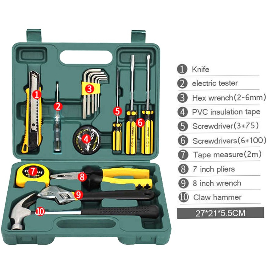 Jual Alat Tukang Perkakas Repairing Tools Set 16 in 1 Tools Master GJ-5 ...