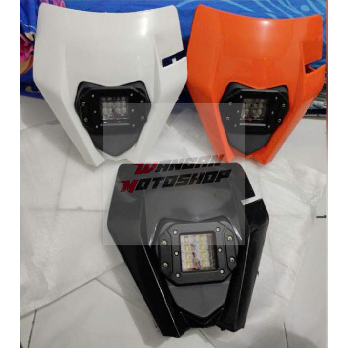 Jual Lampu Depan Headlamp Led Jelly Ktm Mode Biru Dan Putih