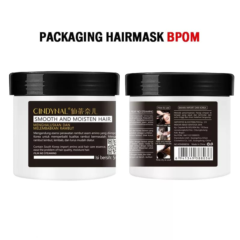 Jual [ LAGI VIRALLL ] Cindynal Hair Mask Creambath Meluruskan