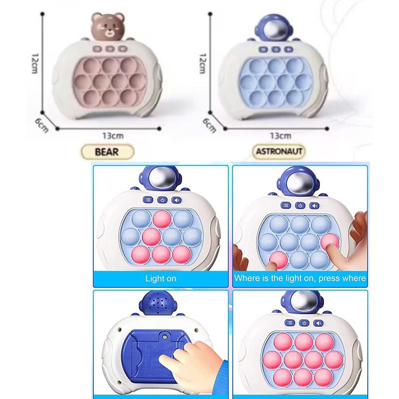 Jual pop it game control puzzle fidget pop it game with light | Shopee ...