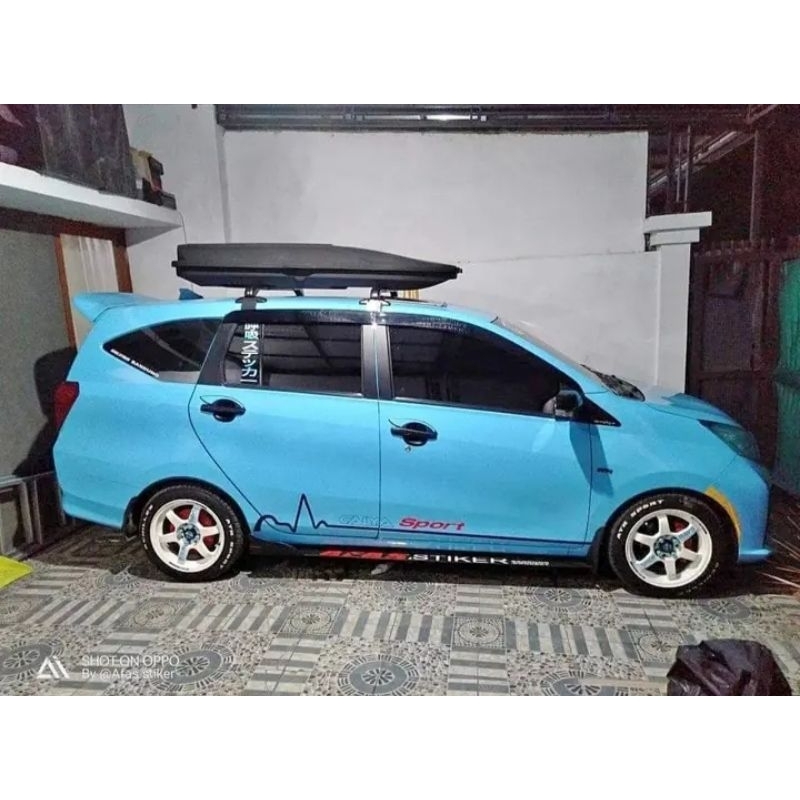 Jual Roff Box mobil mobil universal model slim Lengkap dengan cross Bar ...