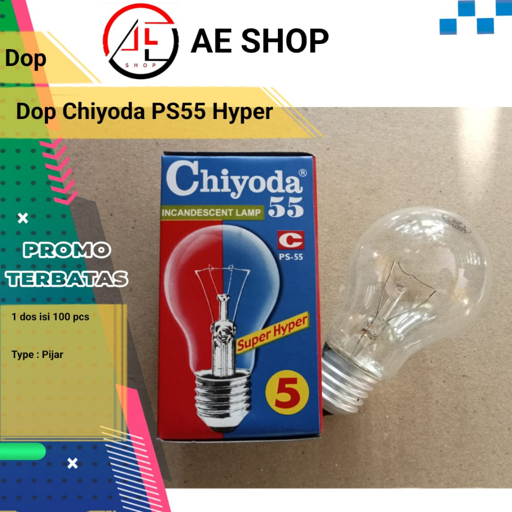 Jual Dop Pijar Chiyoda Ps Hyper Lampu Pijar Shopee Indonesia