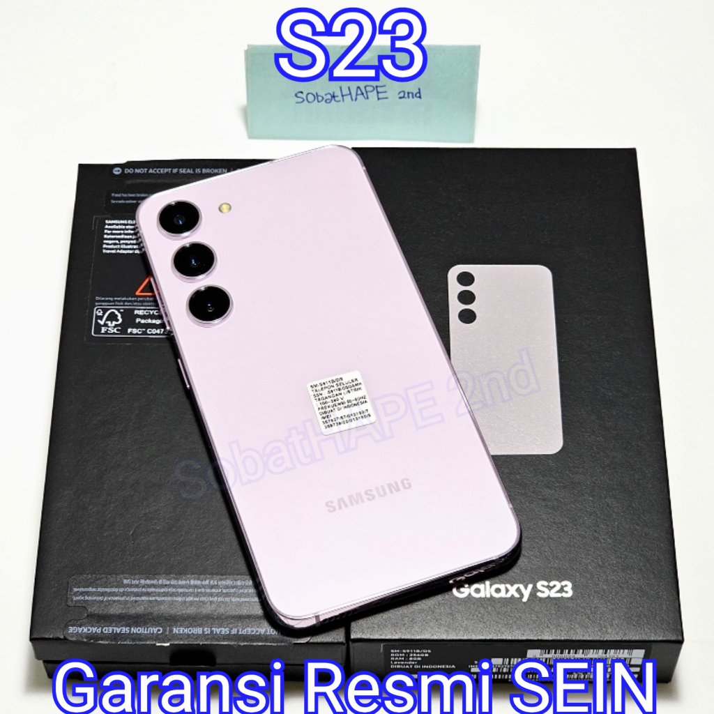 Jual HP Samsung S23 128GB 256GB Resmi SEIN Dual Sim 2nd Second Fullset ...