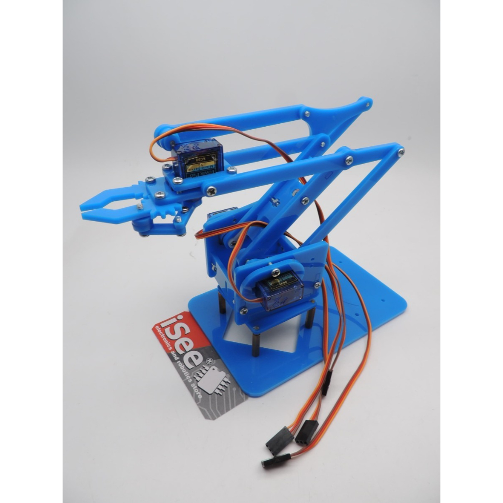 Jual robot arm acrylic Diy arm akrilik kit rangka lengan for Arduino 4 ...