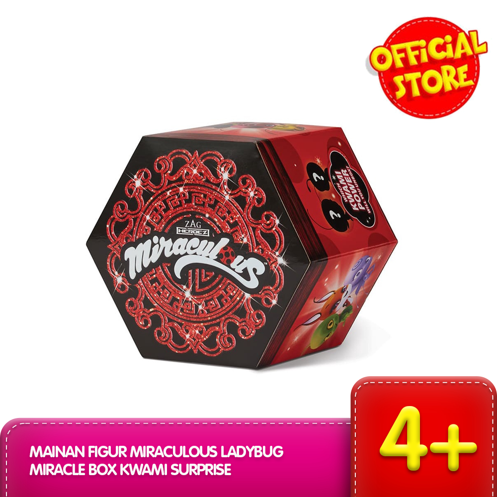 Bandai Miraculous Ladybug - Miracle Box Avec 4 Kwamis - Coffret Collection Figurines - Officiel - Dès 4 Ans