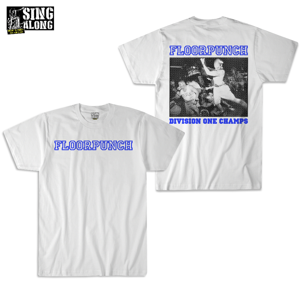 FLOORPUNCH Tシャツ Floorpunch Band Large Straight Edge Short Sleeve Navy All