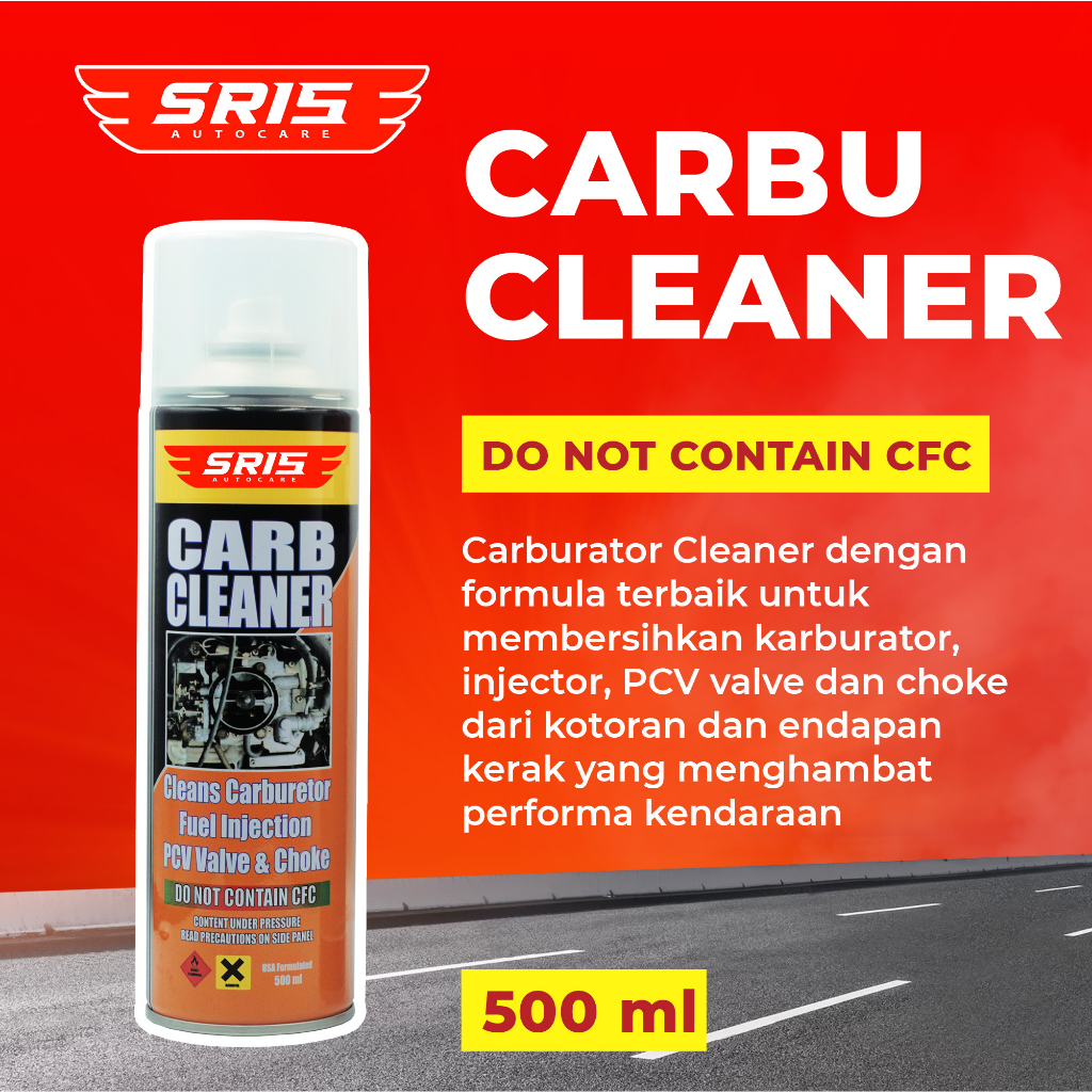 Jual SR15 Carburator Cleaner & Injector Cleaner Spray 500ml Pembersih ...